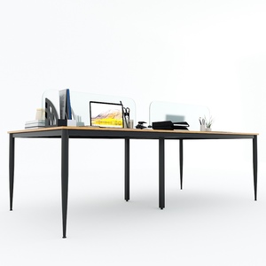 Mesa de Salón de 4 Plazas, 240x120cm, Madera Contrachapada con Revestimiento de Melamina, Diseño Minimalista, Patas Cónicas II, HBCN015 - Product Image 4