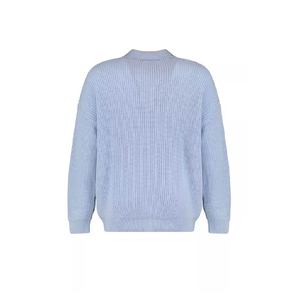 Pull profond de haute qualité pour femmes couleur unie coton tricoté Style décontracté Collection hiver étoilé avant respirant - Product Image 5