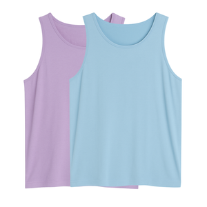 Prix compétitif Débardeur de sport pour homme en jersey de coton non transparent Motif uni Fabriqué au Vietnam pour la course à pied - Product Image 1