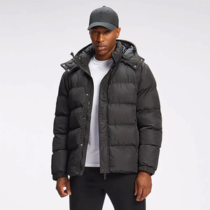 Veste d'hiver matelassée pour homme avec logo personnalisé, manches longues, tissu en toile, fermeture éclair, taille plus, dernier style, fabrication sur mesure - Product Image 3