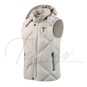 Chaleco Acolchado con Capucha y Diseño de Logotipo Personalizado para Hombre, Impermeable, Cortavientos, Informal para Invierno, Venta al Por Mayor - Product Image 2