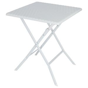 Table d'extérieur carrée blanche WELL HOME 62x62x73, table de chevet - Product Image 4