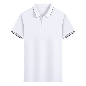 Camiseta de Golf Personalizada con Logotipo para Hombre, con Bordado Frontal, Color Personalizado, Manga Corta, Mezcla de Poliéster/Algodón - Product Image 2
