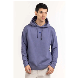 Sudadera con Capucha Morada Unisex, Corte Regular, Felpa de Algodón, Informal, con Bolsillo Tipo Canguro, para Otoño - Product Image 5
