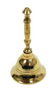 Campana Tradicional de Latón Macizo para Pooja, Ghanti para Templo, Hogar y Rituales Espirituales - Product Image 3