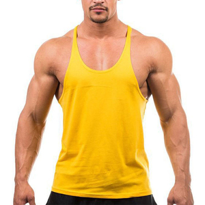 OEM Custom Logo <b>Men's</b> Workout Tank Top High Quality Cotton Washed Fitness Gym <b>Singlet</b> Casual Style Breathable Plus Size - Product Image 4