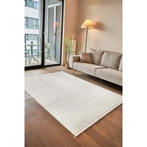 Cunda CN020 Beige hecho a mano rectángulo alfombra de tejido plano de textura suave de larga duración para el hogar sala de estar pasillo patrón de felpa - Product Image 1