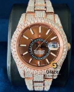 Montre mécanique automatique pour homme en acier inoxydable de haute qualité, diamant de laboratoire de luxe, clarté VVS, mouvement ETA, verre analogique - Product Image 1