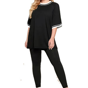 Ensemble de vêtements de sport décontractés avec logo personnalisé pour femmes, pantalons de survêtement et pantalons à capuche, survêtements solides pour le jogging - Product Image 1