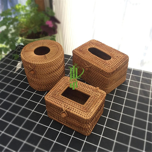 Vietnamese <b>Rattan</b> <b>Tissue</b> <b>Box</b> <b>Cover</b> Paper <b>Box</b> <b>Tissue</b> Holder for Decor Best Selling 2022 - Product Image 3