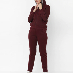 2023 Custom Logo Printed Jogging <b>Tracksuits</b> for Women High Quality Breathable Street Wear Zipper New Design Plain Solid Pattern - Product Image 4