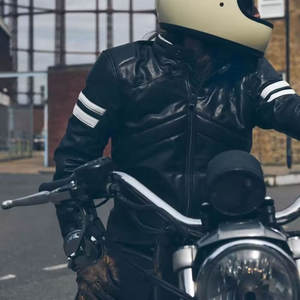 Chaqueta de cuero personalizada para hombre de calidad más popular, chaquetas de cuero para moto de alta calidad hechas en Pakistán - Product Image 5