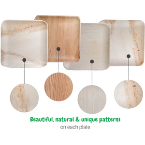 Plateaux de service artisanaux en feuilles de palmier Areca pour événements de restauration, résistants à la chaleur, export du Vietnam - Product Image 4