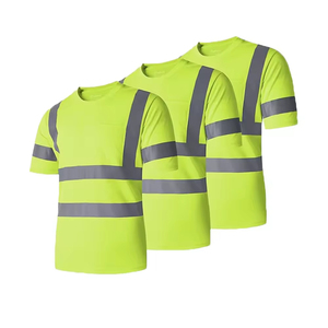 Camisas reflectantes para trabajo de seguridad con cinta de alta visibilidad Camisas de manga larga para trabajo al aire libre Fábrica de logotipo personalizado OEM - Product Image 4