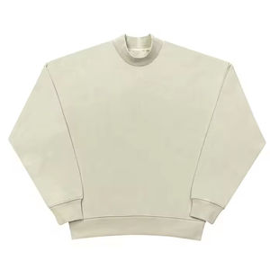 Sweat-shirt en polaire chaud unisexe pour l'hiver, style streetwear surdimensionné, logo personnalisé, production OEM en usine - Product Image 4