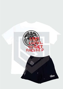2025 New Arrival High Quality T-shirt and Shorts Set Cotton Unisex Logo High Street Casual Summer Shirt and Shorts - Product Image 4