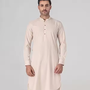 Salwar Kameez Tradicional para Hombre, de Algodón, Transpirable, Ligero, para Bodas y Fiestas, Cómodo, con Costuras Premium, Listo para Usar - Product Image 1