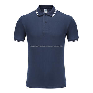 Meilleure vente en gros de t-shirt de polo de golf pour hommes de haute qualité en coton personnalisé court longueur brodé logo tricoté tissu imprimé - Product Image 2