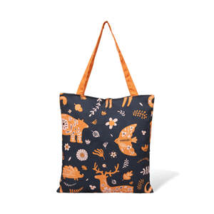 Bolsa de Lona de Algodón con Estampado de Animales Místicos, Gran Capacidad, Resistente al Agua, Cierre de Cremallera, Moderna, para Uso Diario, Verano y Otoño - Product Image 4