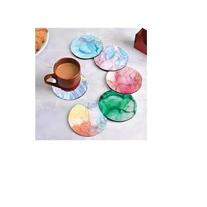 Sous-verre de conception classique en bois et métal, article de restauration, sous-verre écologique, conception personnalisée, fournisseur de sous-verres à thé en Inde - Product Image 3