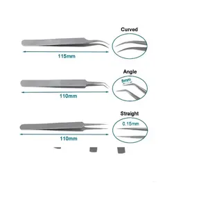 Autoclavable Fue tóc cấy ghép kẹp với răng không răng forceps không gỉ