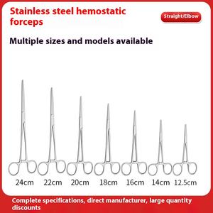 Instrument chirurgical en acier inoxydable, source d'alimentation manuelle, forceps hémostatique droit, certifié CE classe II - Product Image 4