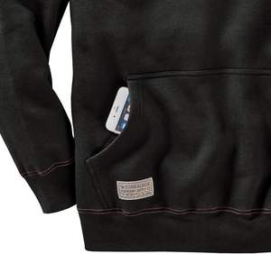 เสื้อมีฮู้ดโอเวอร์ไซส์ผ้าฝ้าย100% สีพื้น - Product Image 4