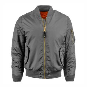 High Quality Men's Casual Stand Canvas Bomber <b>Jacket</b> Zipper Front Custom Digital Printing Breathable Thick Winter OEM Service - Product Image 3