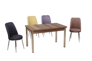 Meilleure vente Ensemble de salle à manger extensible Maya 6 chaises et table durables de style européen pour meubles de maison modernes ou pour hôtel - Product Image 4