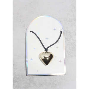 Collar de Corazón Chapado en Oro con Cadena de Eslabones, Moderno, de Aleación de Cobre y Latón con Diamantes de Circonio y Perlas, para Fiestas, Compromisos y Regalos - Product Image 1