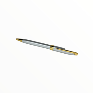 Stylo métallique argenté et noir - Product Image 1