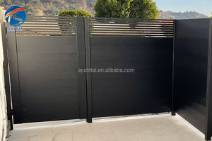 Porte de clôture commerciale de sécurité en aluminium pour arrière-cour privée porte en aluminium nouveau style de porte en aluminium design pour la maison - Product Image 5
