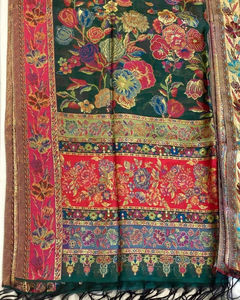 Chal Estampado para Mujer Más Vendido, Chal Pakistaní Estampado de Color Sólido, Accesorio de Invierno en Color Naranja - Product Image 6