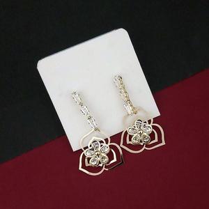 Urthn AD Gold Plated Dangler <b>Earrings</b> Floral Design Stone Collection <b>Fashionable</b> <b>Drop</b> <b>Earrings</b>-1315867A - Product Image 1