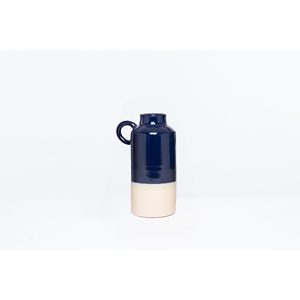 Handmade <b>Small</b> Porcelain <b>Vase</b> with Hook Handle Two Tone Color Luxury Nordic Minimalist Style Modern Tabletop Home Decoration - Product Image 5