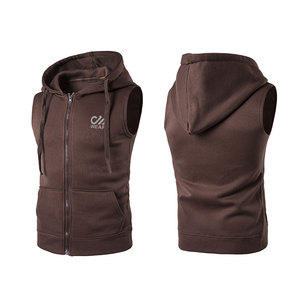 Wholesale OEM Service Latest Design <b>Men</b> <b>Sleeveless</b> <b>Hoodies</b> Made In Pakistan <b>Sleeveless</b> <b>Hoodies</b> - Product Image 3