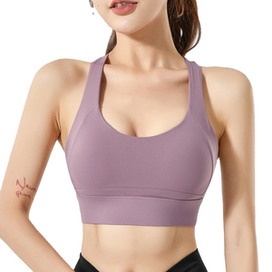 Sujetador deportivo para mujer Logotipo personalizado Algodón transpirable Estiramiento en cuatro direcciones Disponible en diferentes tamaños y opciones de color - Product Image 1