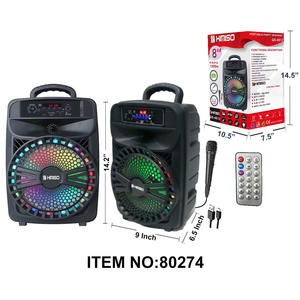 Altavoz Bluetooth Portátil KINISO de 15 Pulgadas con Iluminación LED RGB, Alimentado por Batería, para Fiestas al Aire Libre, con Control Remoto - Product Image 1