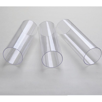 Tube acrylique de 10 pouces de longueur et 2 mm d'épaisseur pour la publicité LED 3D