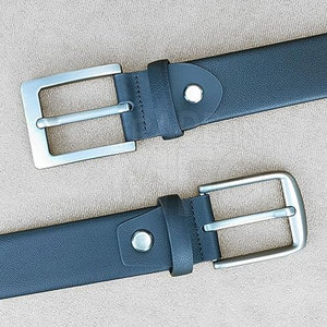 Cinturón de cuero con superposición informal para hombre Cinturones estampados de cuero genuino personalizados profesionales de marca superior - Product Image 6