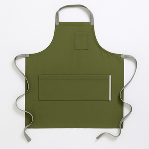 Tablier de travail en toile robuste multi-poches avec impression de logo personnalisé pour fleuristes, électriciens, jardiniers, baristas - Product Image 5