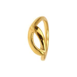 Best Quality Top Polished 18K Gold Plated Genuine Sterling <b>Silver</b> Dainty <b>Chunky</b> Wave Stackable Fine <b>Ring</b> Minimalist Jewelry for - Product Image 6