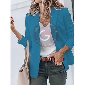 Pour Offre Spéciale 2023 mode haute qualité femmes en gros Blazer décontracté à manches longues Blazers pour femmes Logo personnalisé - Product Image 4