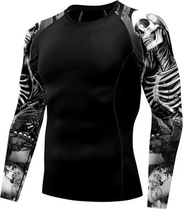 Custom Printed Rash Guard UPF 50+ Sun Protection <b>Swim</b> <b>Shirt</b> for <b>Men</b> & Women Quick-Dry Polyester Spandex OEM/ODM Available - Product Image 3