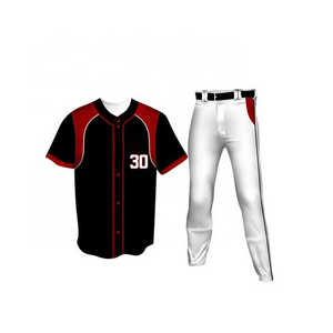 Vente en gros d'uniformes de maillots de baseball pour hommes, ensemble complet en polyester 100% personnalisé pour les jeunes et les hommes, styles personnalisés OEM - Product Image 4
