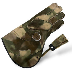 Guantes de entrenamiento de cetrería de calidad superior Recién llegado Equipo de seguridad hecho en cuero Bajo MOQ Tasa barata Ropa de caza - Product Image 5