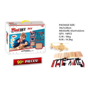 Wood and Plastic Model Toy <b>Tool</b> <b>Set</b> for <b>Kids</b> Readable Description - Product Image 1