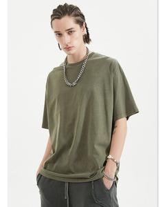 Camiseta Unisex Oversize Y2K de Algodón 100% Lavado Ácido y Desgastado de 200GSM para Verano al por Mayor con Estampado Puff Personalizado - Product Image 5