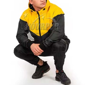 Veste matelassée universitaire de haute qualité pour hommes, veste d'hiver à col montant et manches en cuir de travail avec panneau au design personnalisé - Product Image 5
