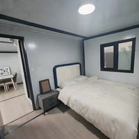 Villa modulaire personnalisable écologique de 40 pieds, résistante aux intempéries, isolée, extensible, avec 2, 3 ou 4 chambres, en conteneur
